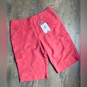 Caribbean Joe Vibrant Coral Cargo Shorts